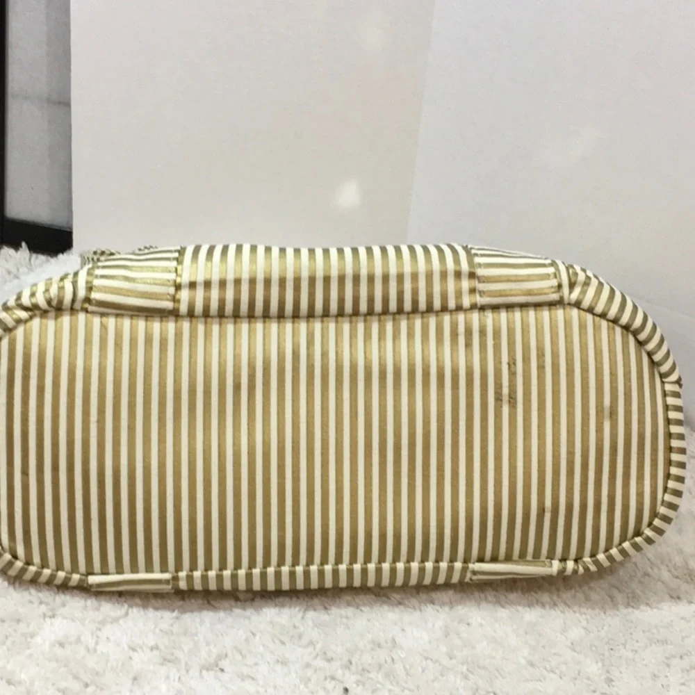 Bella Tunno gold/cream tote/diaper bag